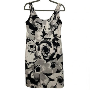 New York & Company Black and White Floral Dress